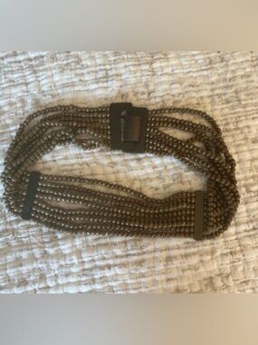 Wood Bead Belt